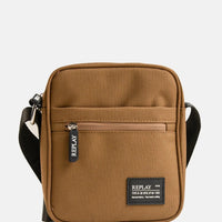 Replay Brown Canvas Side Bag