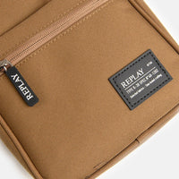 Replay Brown Canvas Side Bag