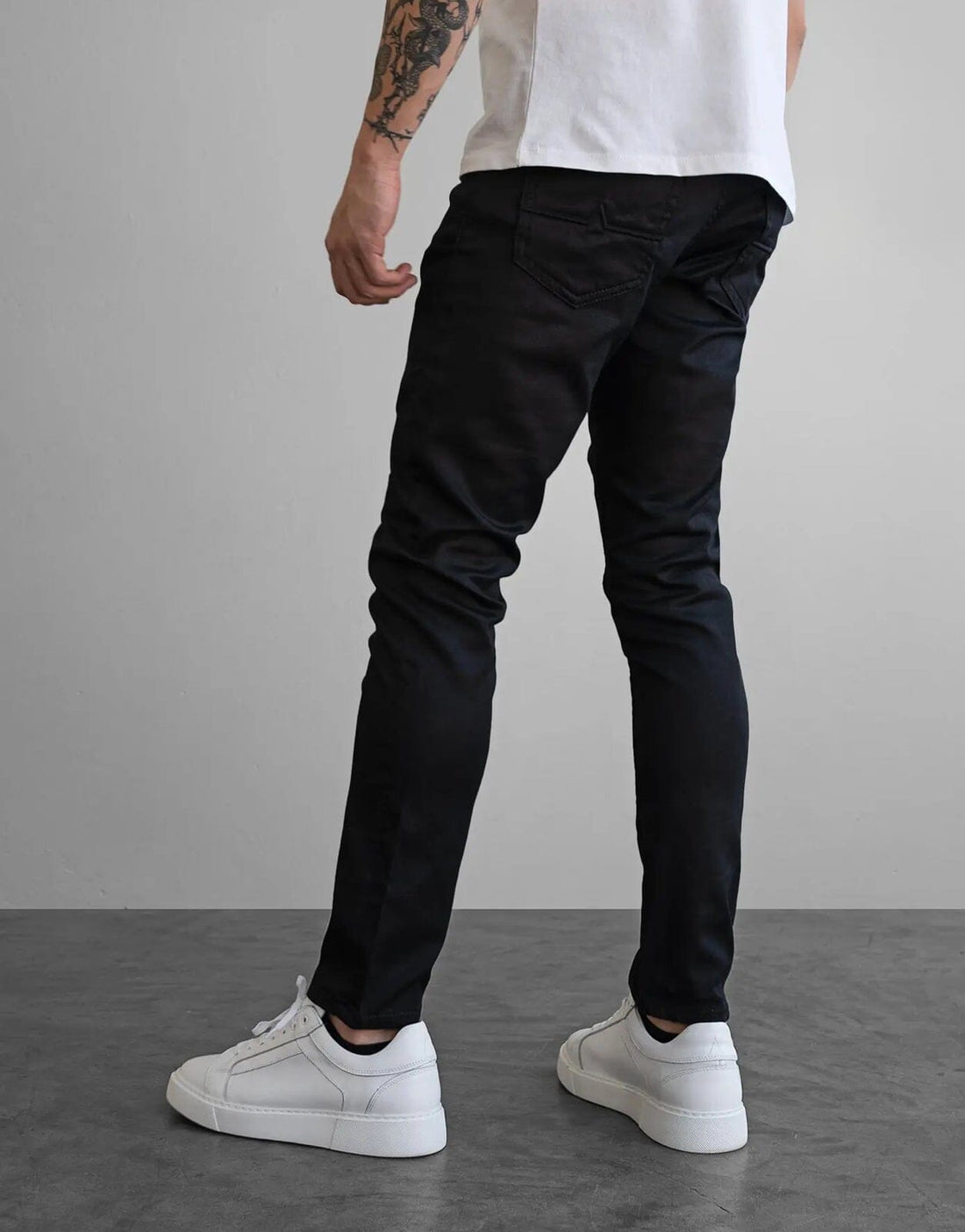 Fade Iconic Rogue Wax Coated Black Jeans