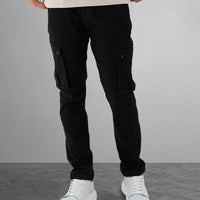 Fade Essential Cargo Black Pants