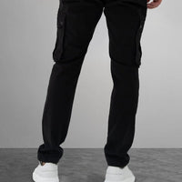 Fade Essential Cargo Black Pants