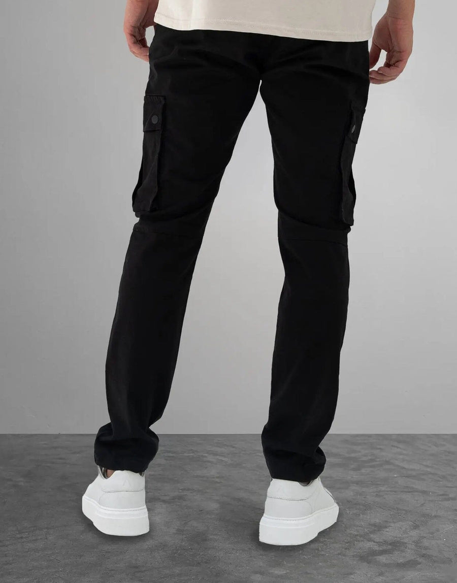 Fade Essential Cargo Black Pants