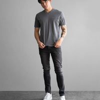 Fade Essential V-Neck Grey T-Shirt