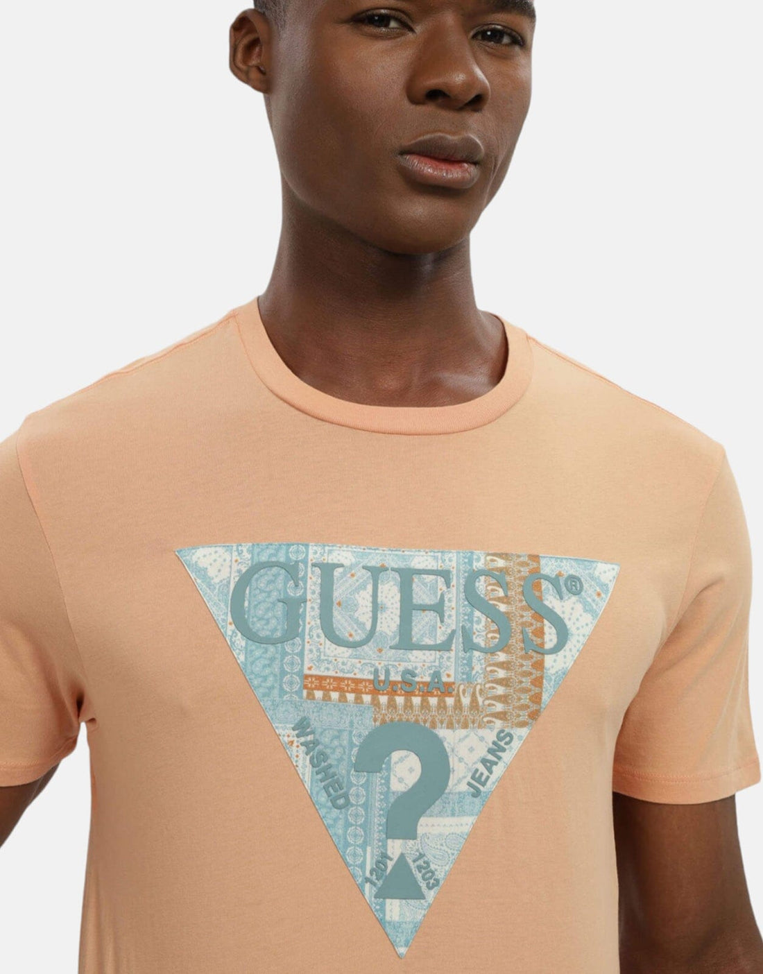 Guess Mosaic Tri Logo T-Shirt