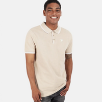 Guess Tipped Core Beige Polo Shirt