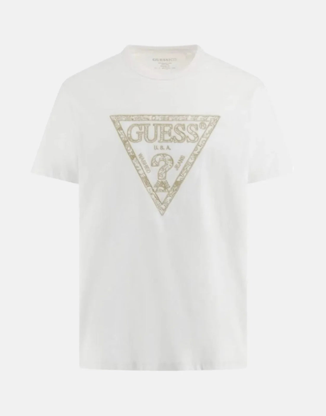 Guess Triangle Embro White T-Shirt