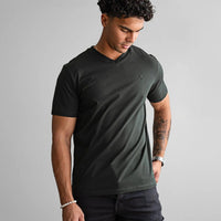 Fade Icon V-Neck Green T-Shirt