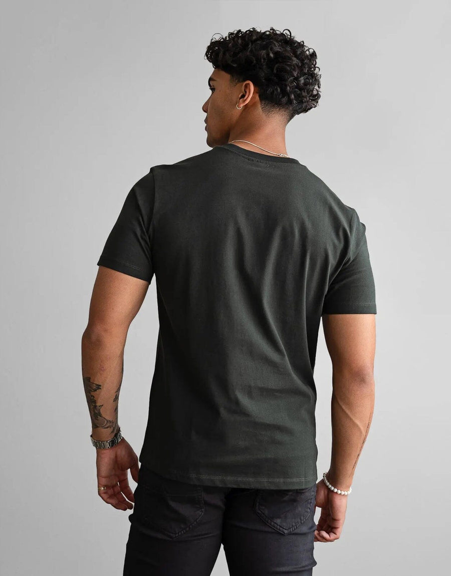 Fade Icon V-Neck Green T-Shirt