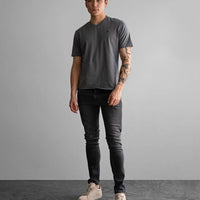 Fade Icon V-Neck Grey T-Shirt