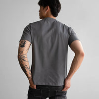 Fade Icon V-Neck Grey T-Shirt