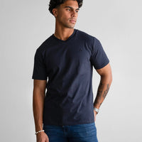 Fade Icon V-Neck Navy T-Shirt