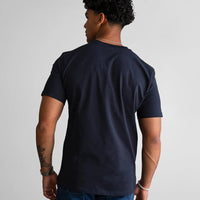 Fade Icon V-Neck Navy T-Shirt