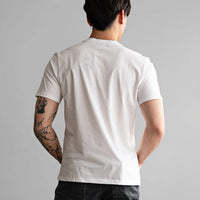 Fade Icon V-Neck White T-Shirt