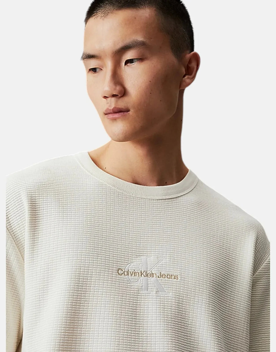 Calvin Klein City Grid Ivory T-Shirt