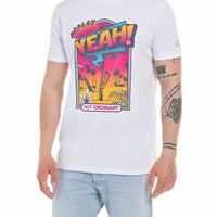 Replay Jersey T-Shirt With Pop Print