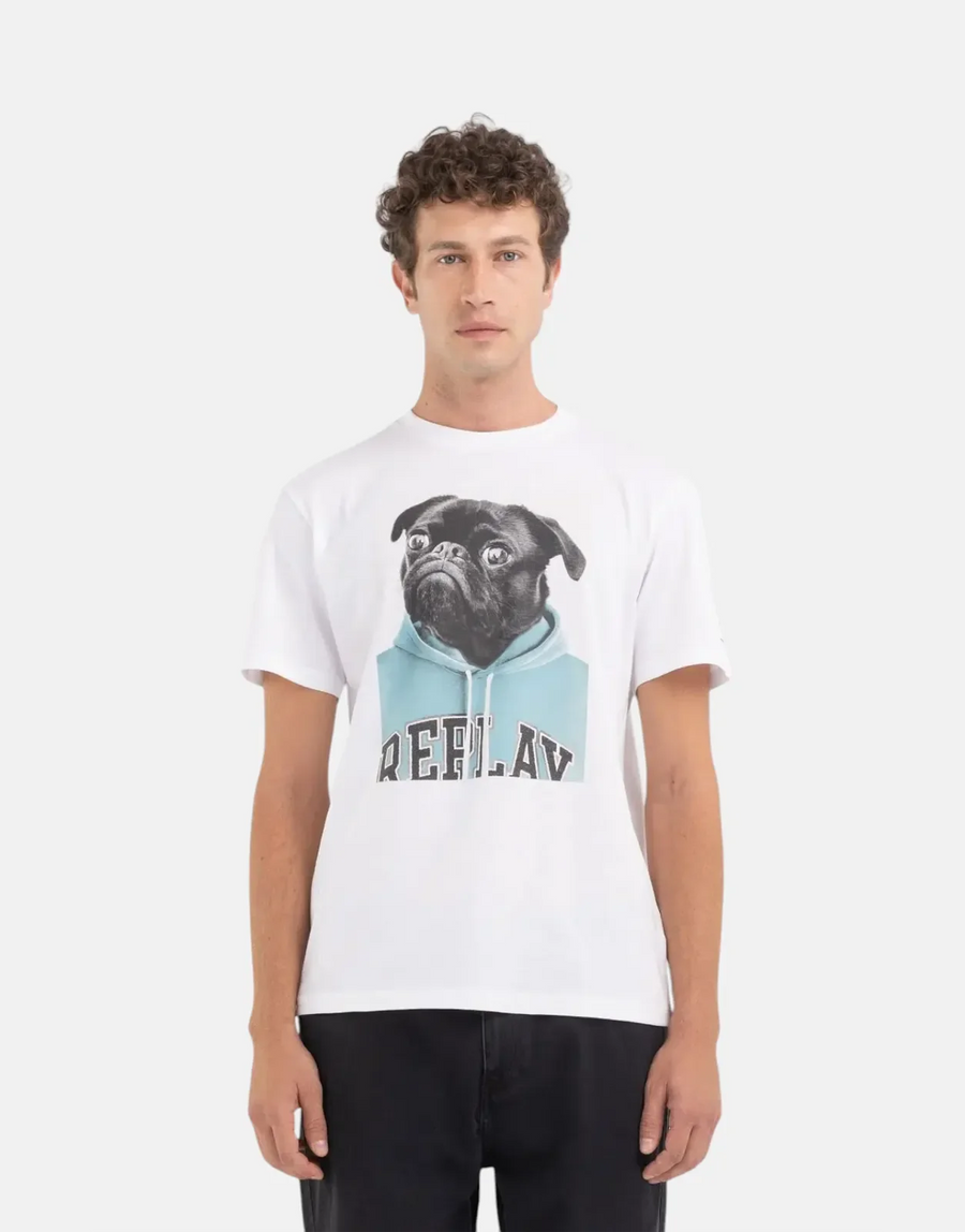 Replay Pug T-Shirt White