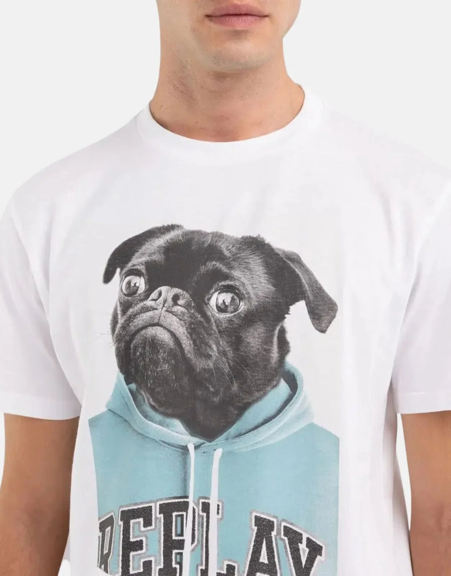 Replay Pug T-Shirt White