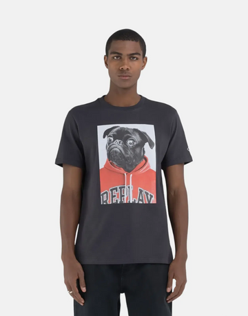 Replay Pug Black T-Shirt