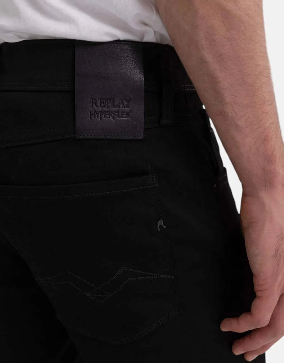 Replay Hyperflex Anbass Black Jeans