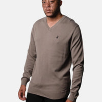 Polo Plain V-Neck Knit