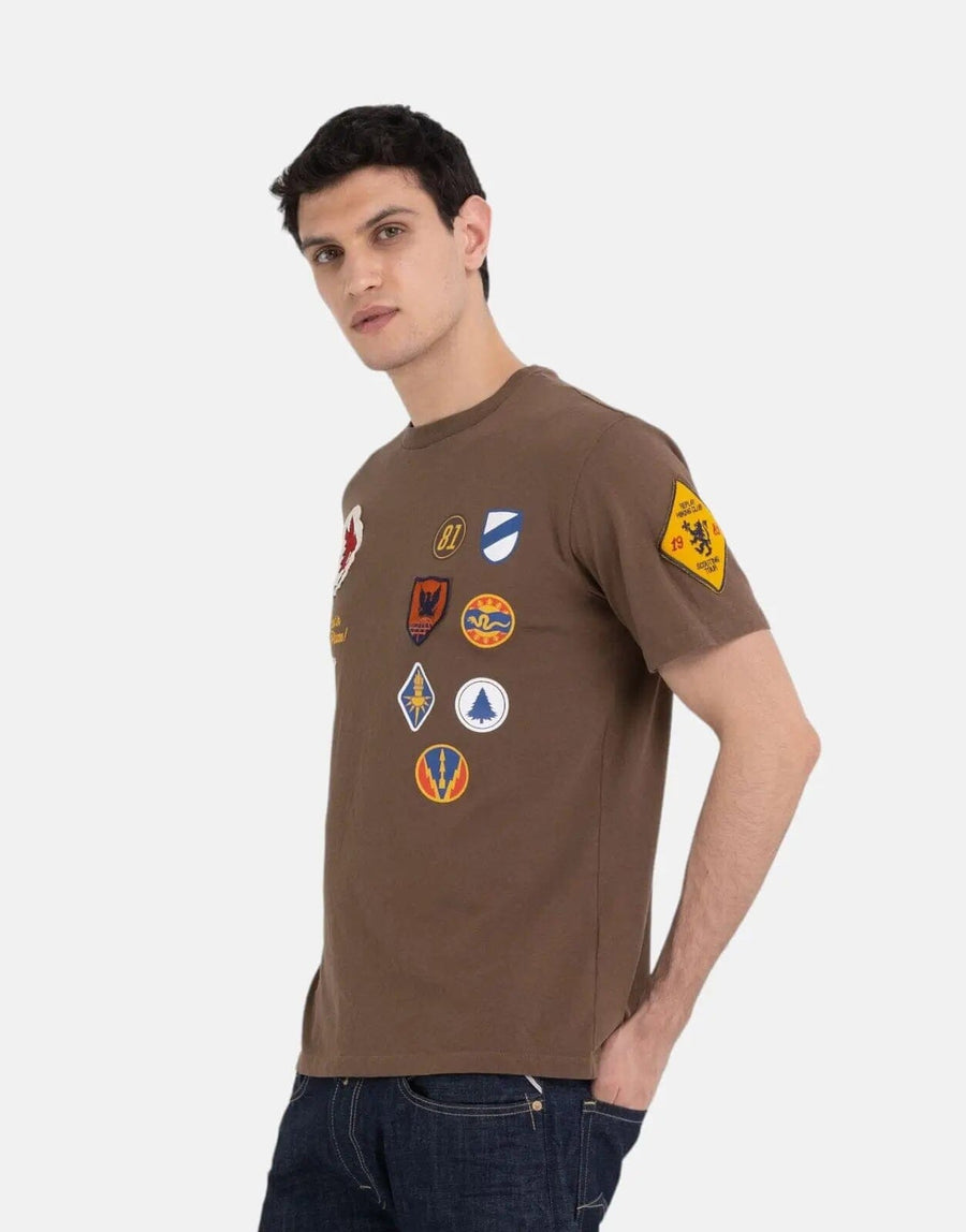 Replay Save The Forest Multi Badge T-Shirt Wood