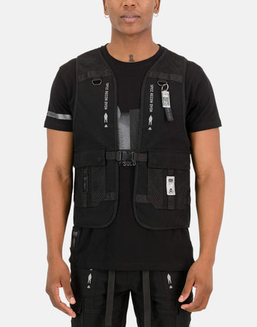 SPCC Recon Nocturne Black Sleeveless Jacket