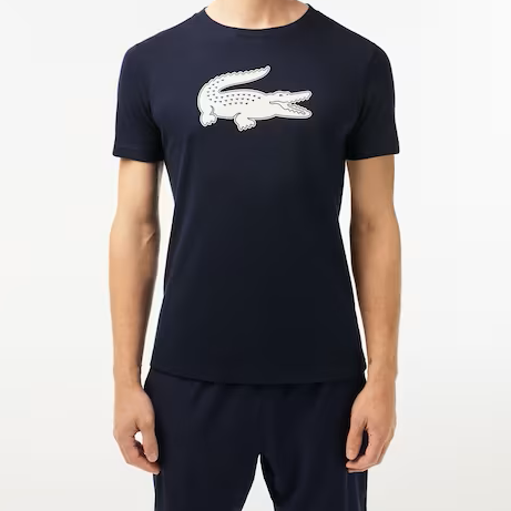 Lacoste SPORT 3D Print Crocodile Breathable Jersey T-shirt