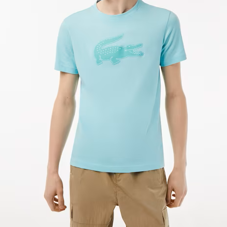 Lacoste SPORT 3D Print Crocodile Breathable Jersey T-shirt