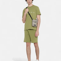 Calvin Klein Logo Repeat Olive T-Shirt