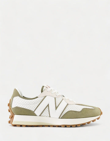 New Balance 327 Perforated Green Sneakers