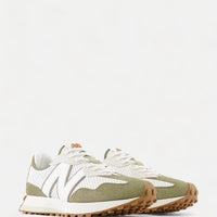 New Balance 327 Perforated Green Sneakers