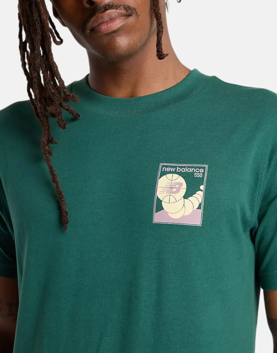 New Balance 550 Green T-Shirt