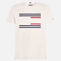 Tommy Hilfiger Grossgrain Flag White T-Shirt