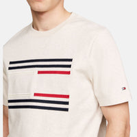 Tommy Hilfiger Grossgrain Flag White T-Shirt