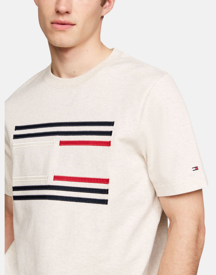 Tommy Hilfiger Grossgrain Flag White T-Shirt