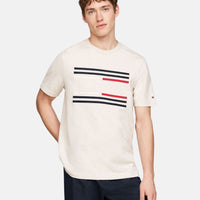 Tommy Hilfiger Grossgrain Flag White T-Shirt