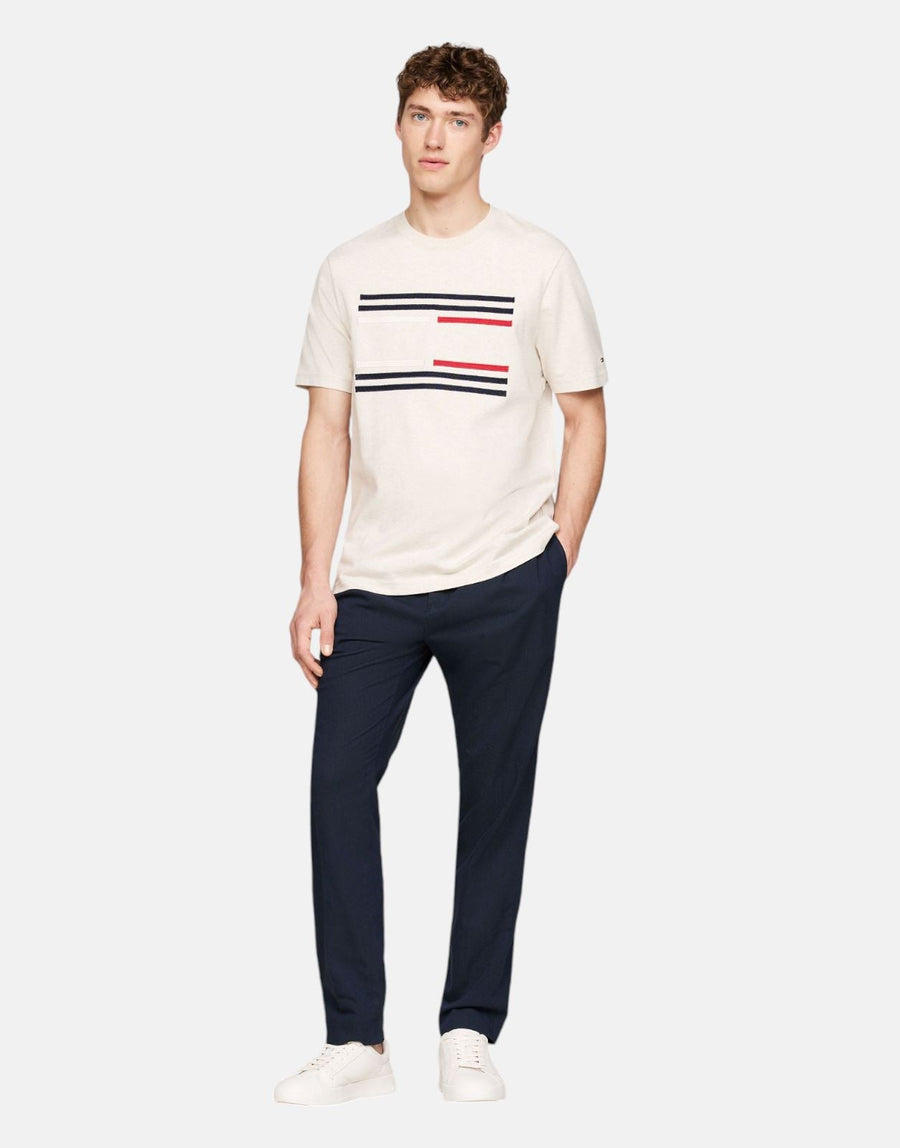 Tommy Hilfiger Grossgrain Flag White T-Shirt