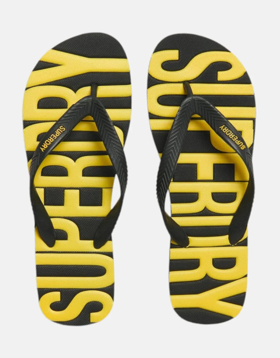 Superdry Vintage Vegan Black Flip Flops